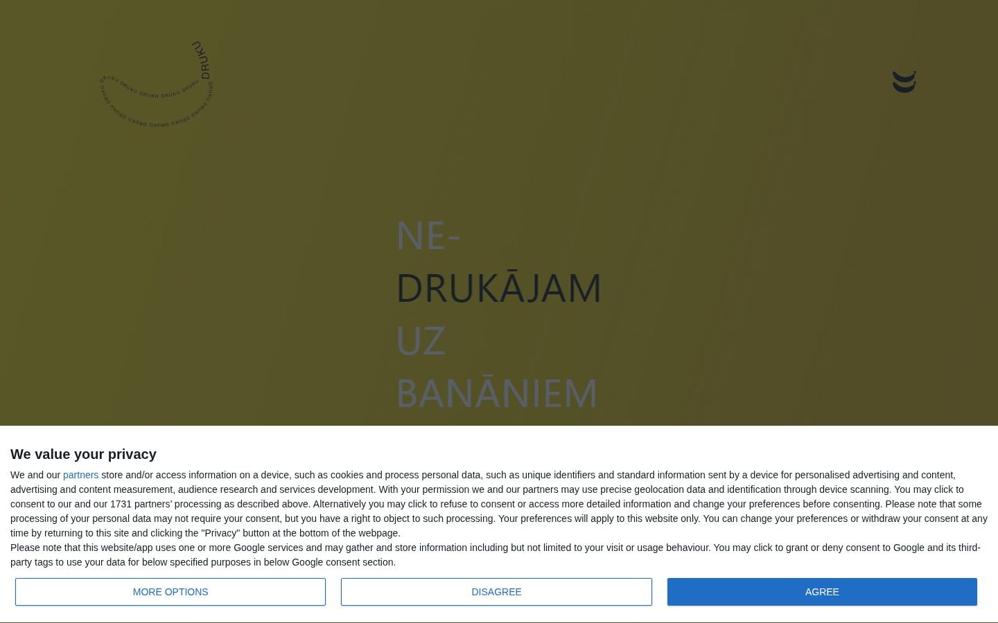 Druku.lv mājaslapas priekšskatījums